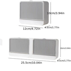 Wall Mounted Soap Box With Lid Drain Soap Rack Waterproof Soap Case