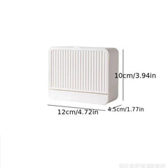Wall Mounted Soap Box With Lid Drain Soap Rack Waterproof Soap Case