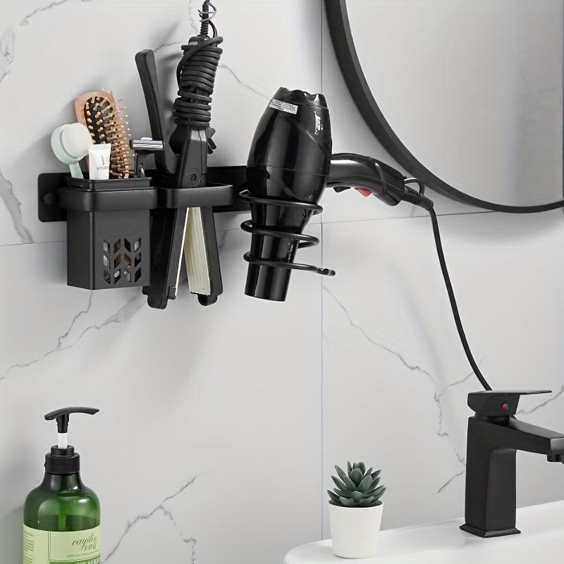 Space Saving Hair Dryer Holder Wall Mounted Bracket for Straighteners