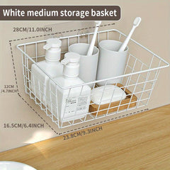 Wrought Iron Wall Bucket Laundry Basket