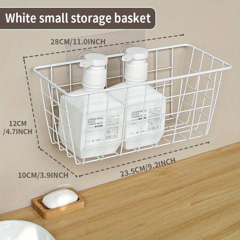 Wrought Iron Wall Bucket Laundry Basket