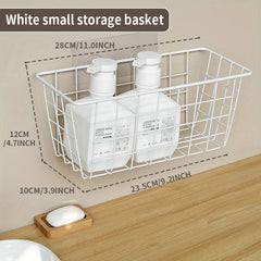 Wrought Iron Wall Bucket Laundry Basket