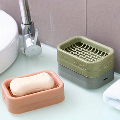 Double Layer Soap Box with Drain Grid