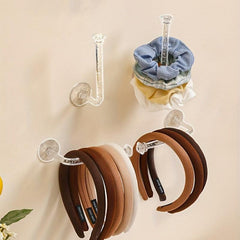2pcs Bathroom Clear Towel Hook for Small Items Hanging