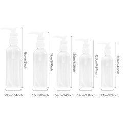 1pc Leak-proof Travel Bottle Dispensing Bottle Portable Transparent Dispenser
