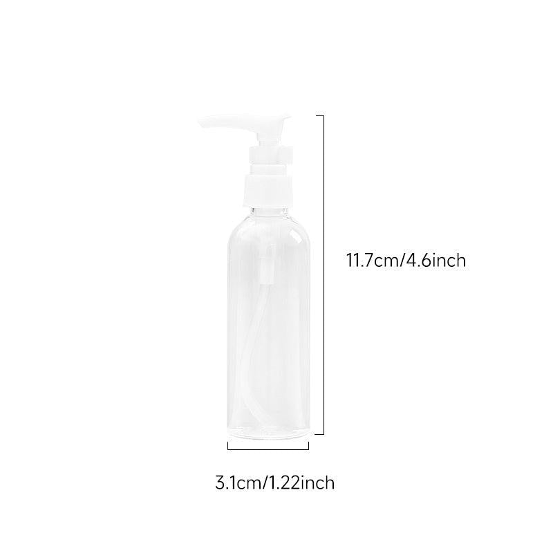 1pc Leak-proof Travel Bottle Dispensing Bottle Portable Transparent Dispenser