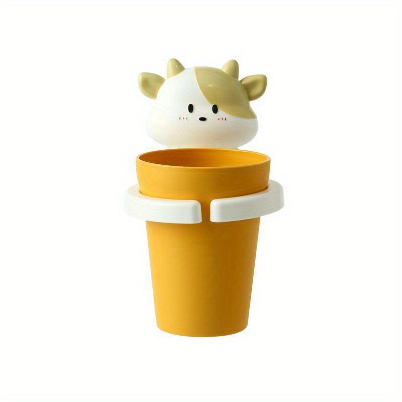 Kids Cartoon Mouthwash Cup Wall Mounted Toothbrush Rack