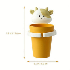 Kids Cartoon Mouthwash Cup Wall Mounted Toothbrush Rack