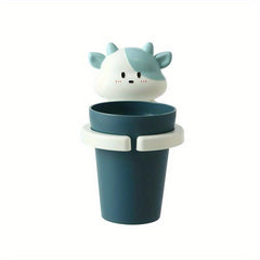 Kids Cartoon Mouthwash Cup Wall Mounted Toothbrush Rack