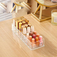 Acrylic Eyeshadow Storage Box Makeup Organizer Lipstick Vanity Shelf