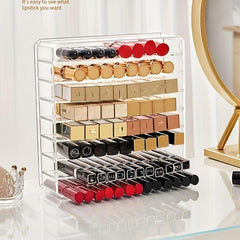 Acrylic Eyeshadow Storage Box Makeup Organizer Lipstick Vanity Shelf