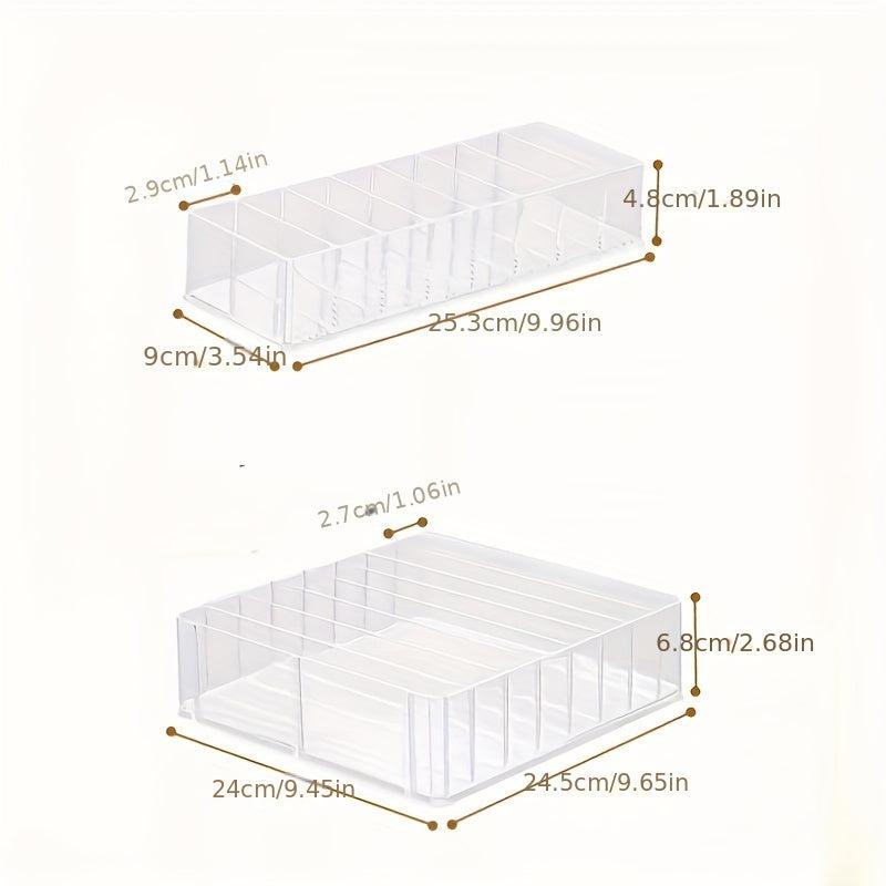 Acrylic Eyeshadow Storage Box Makeup Organizer Lipstick Vanity Shelf