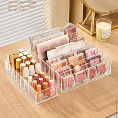 Acrylic Eyeshadow Storage Box Makeup Organizer Lipstick Vanity Shelf