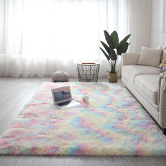 Nordic Style Tie Dye Carpet Living Room Coffee Table Mat