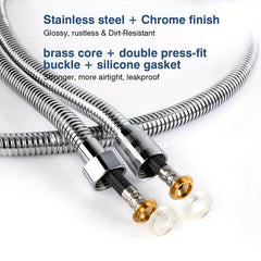 200 Long Stainless Steel Handheld Shower Hose Set