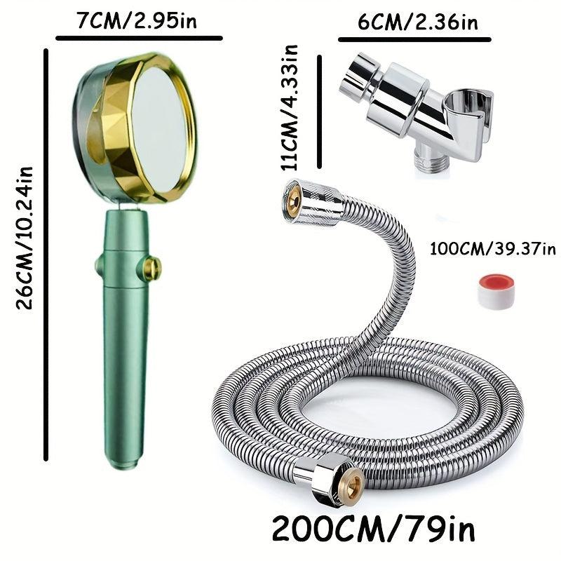 200 Long Stainless Steel Handheld Shower Hose Set