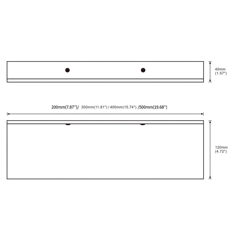 Modern Matt Wall Shelf for Bathroom Storage 11 81 19 68in