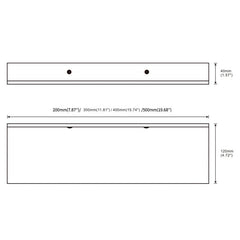 Modern Matt Wall Shelf for Bathroom Storage 11 81 19 68in
