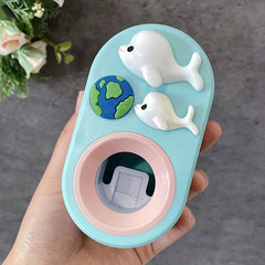 Rabbit Toothpaste Squeezer Holder for Bathroom Wall - Easy & Convenient