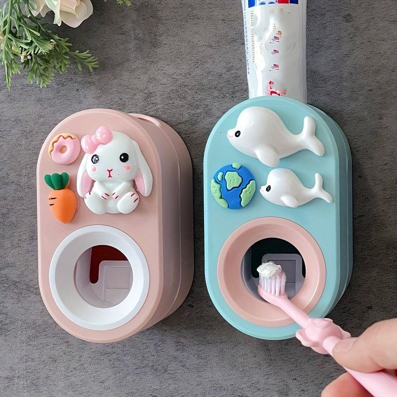 Rabbit Toothpaste Squeezer Holder for Bathroom Wall - Easy & Convenient