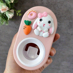 Rabbit Toothpaste Squeezer Holder for Bathroom Wall - Easy & Convenient