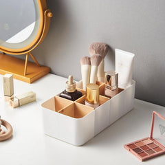 Desktop Storage Box Bamboo Wood Cosmetics Storage Basket Remote Control Panel