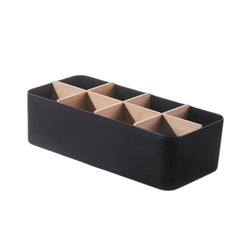 Desktop Storage Box Bamboo Wood Cosmetics Storage Basket Remote Control Panel