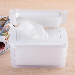 Large Capacity Wipes Dispenser Box with Lid