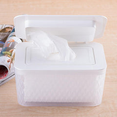 Large Capacity Wipes Dispenser Box with Lid