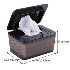 Large Capacity Wipes Dispenser Box with Lid