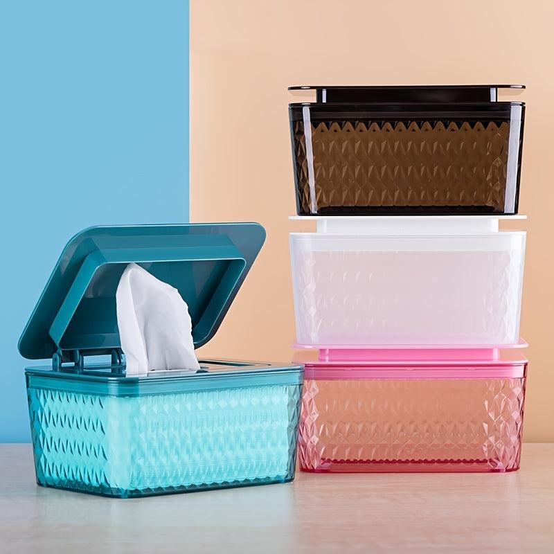 Large Capacity Wipes Dispenser Box with Lid