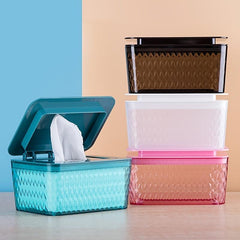 Large Capacity Wipes Dispenser Box with Lid