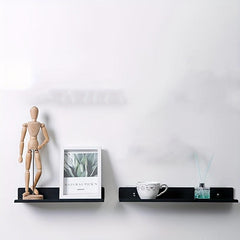 2pcs Punch Household Storage Rack Wall Mounted Bathroom Hanging Shelf