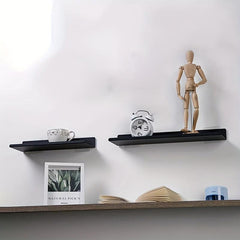 2pcs Punch Household Storage Rack Wall Mounted Bathroom Hanging Shelf