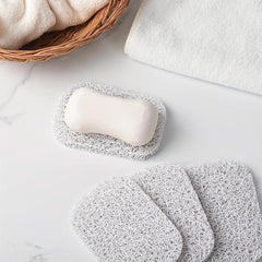 4pcs Solid Dry Soap Dish Soap Saver Pad Bars Soap Holder For Shower