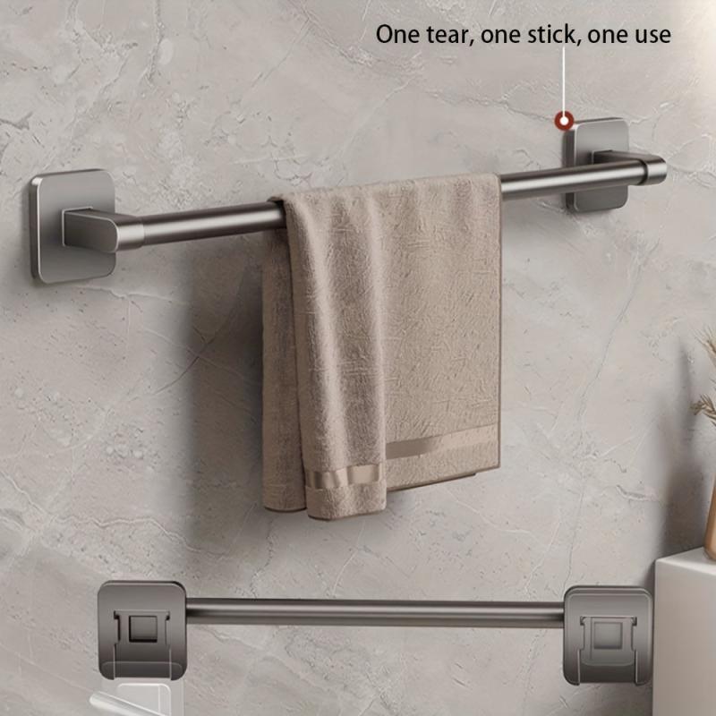 Single Rod Towel Bar Wall Mounted Towel Holder