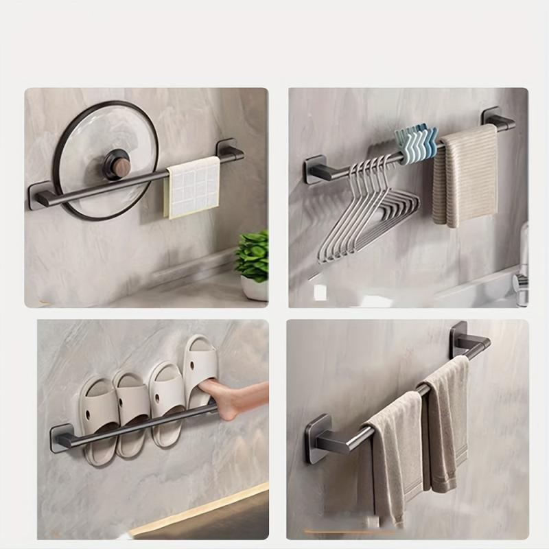 Single Rod Towel Bar Wall Mounted Towel Holder