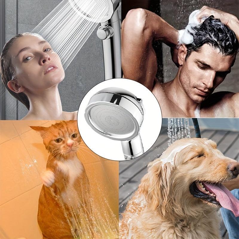 Detachable 360 Rotating High Pressure Shower Head with 3 Spray Modes