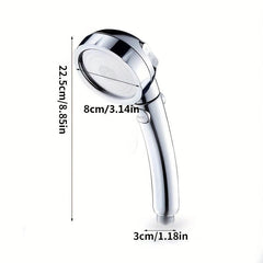 Detachable 360 Rotating High Pressure Shower Head with 3 Spray Modes