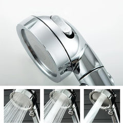 Detachable 360 Rotating High Pressure Shower Head with 3 Spray Modes