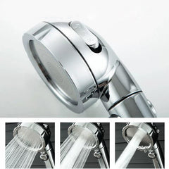 Detachable 360 Rotating High Pressure Shower Head with 3 Spray Modes