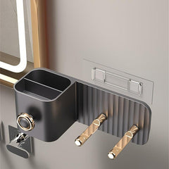 Stylish Wall Mounted Hair Dryer Holder - No Punching Needed