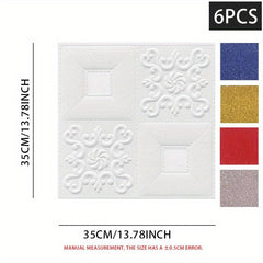 12pcs DIY 3D Wall Sticker Soft Brick Wallpaper Self Adhesive Waterproof