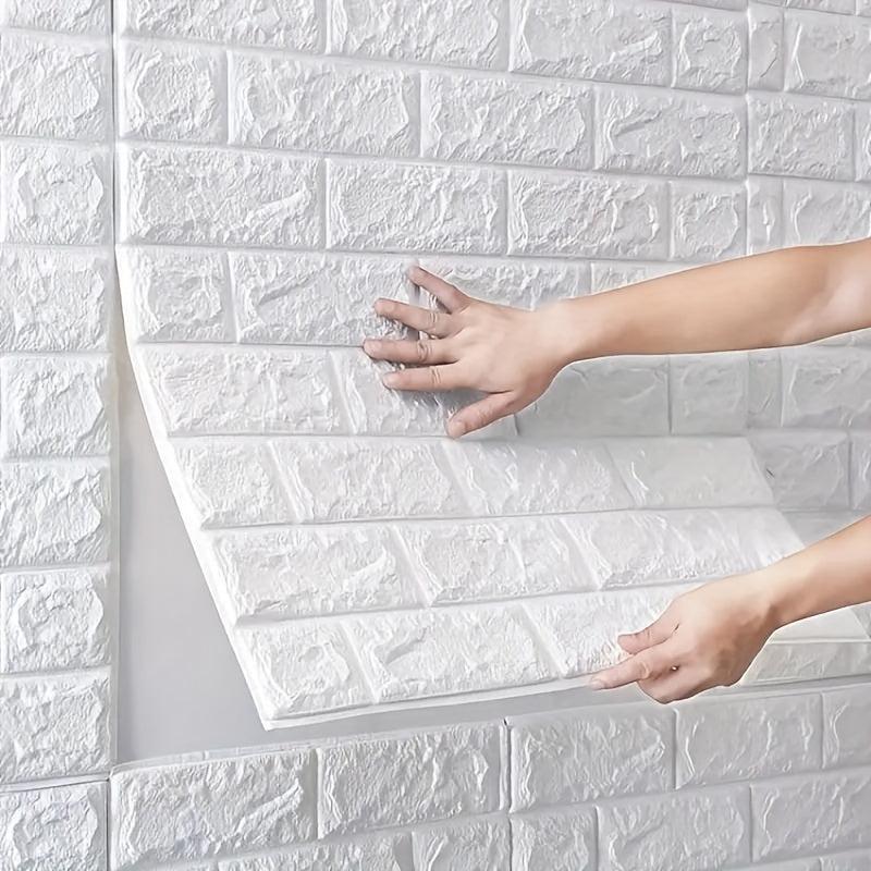 12pcs DIY 3D Wall Sticker Soft Brick Wallpaper Self Adhesive Waterproof