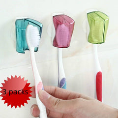 Stylish 3 Piece Toothbrush Holder Rack