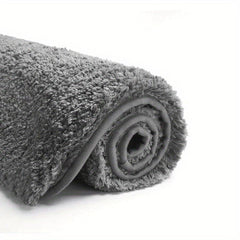 Non Slip Bathroom Rug Water Absorbent Shaggy Bath Mat Machine Washable Plush