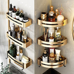 Corner Shower Caddy Bathroom Storage Rack Wall Mounted Bathroom Triangle Shelf