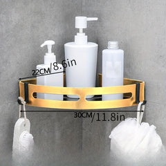 Corner Shower Caddy Bathroom Storage Rack Wall Mounted Bathroom Triangle Shelf