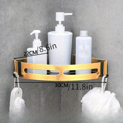 Corner Shower Caddy Bathroom Storage Rack Wall Mounted Bathroom Triangle Shelf