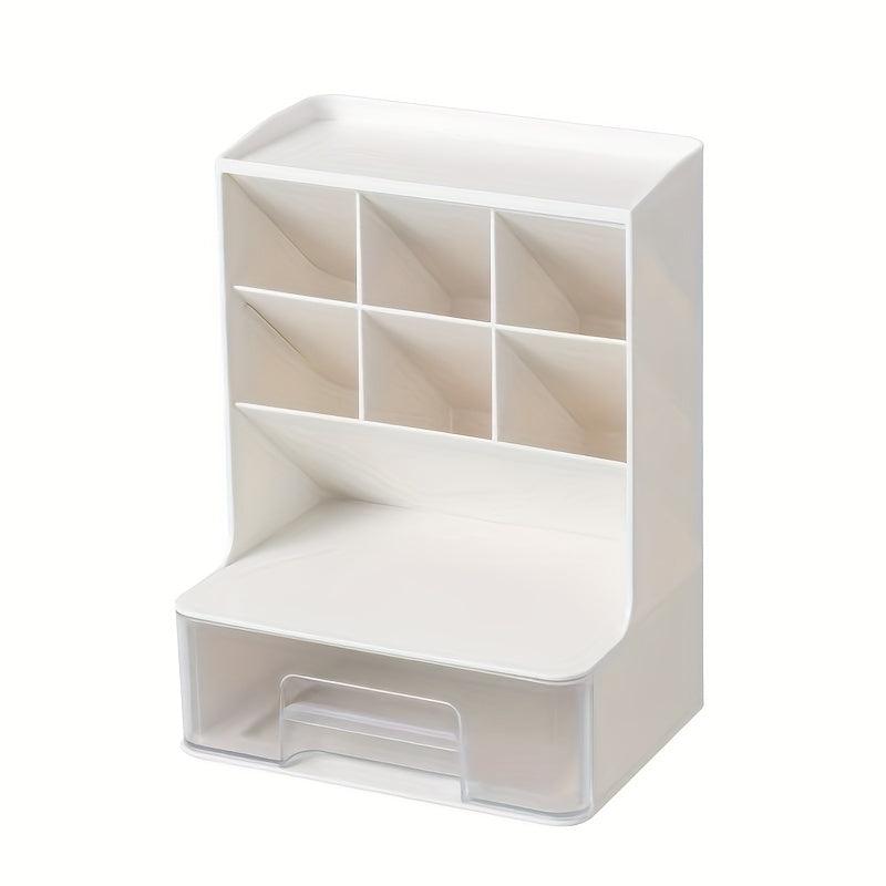 Makeup Organizer With Drawers Countertop Cosmetic Storage Box Pen Organizer